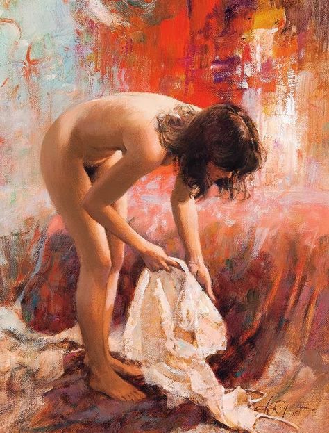 Howard Rogers - Silk Female Artwork, Nude Artwork, Female Art Painting, Figurative Artists, Oil Portrait, Figurative Sculpture, Images Gif, Figurative Art, Figure Painting