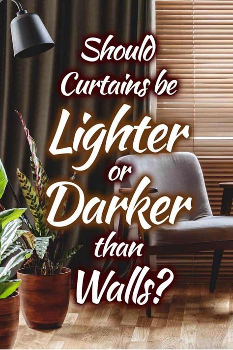 Should Curtains Be Lighter Or Darker Than Walls? - Home Decor Bliss Dark Curtains Bedroom, Light Curtains Living Room, Brown Curtains Bedroom, Brown Curtains Living Room, Grey Curtains Bedroom, Dark Grey Curtains, White Curtains Bedroom, Lounge Curtains, Dark Drapes