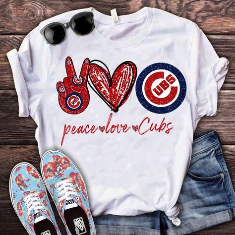 Chicago Cubs Baseball, Cubs Baseball, Baseball Mom Shirts, Game Day Shirts, Baseball Games, Baseball Mom, Gaming Clothes, Cincinnati Reds, Chicago Cubs