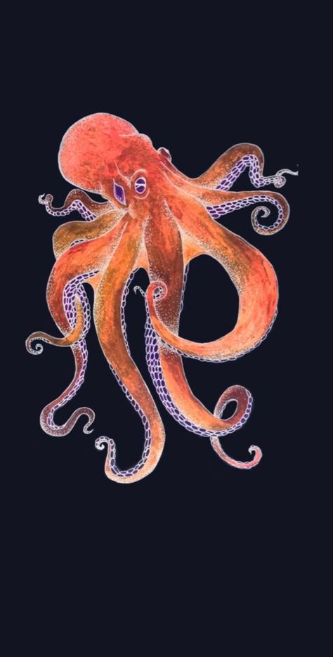 Octopus Phone Wallpaper, Octopus Iphone Wallpaper, Marine Life Aesthetic Wallpaper, Octopus Aesthetic Wallpaper, Octopus Wallpaper Aesthetic, Octopus Wallpaper Iphone, Cute Octopus Wallpaper, Shark Lockscreen, Octopus Background