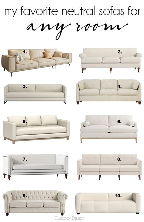 Modern Neutral Sofa, Timeless Living Room Sofas, Contemporary Sofas Living Room, Conversation Ivory Sofa, Sofa Design Living Rooms Minimalist, Sofa Cream Color, Trendy Sofa 2023, Cream Leather Sofa Living Room Ideas, White Living Room Sofa