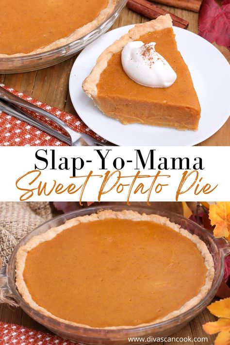 This classic sweet potato pie is so velvety, smooth, creamy, and generously spiced! It’ll make you wanna “slap yo mama and get knocked out!” Sweet Potato Pie Paula Deen, Divas Can Cook Sweet Potato Pie, Best Ever Sweet Potato Pie, Sweet Potato Pie From Scratch, Pioneer Woman Sweet Potato Pie, Sweet Potato Pie With Heavy Cream, Sweet Potatoe Pies Recipe, Pumpkin Sweet Potato Pie, No Bake Sweet Potato Pie