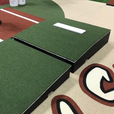 Pro Baseball 2 Piece Pitching Mound - Innovative 2 piece design allows this pitching mound to be more portable, easier to use, handle and store. It is a professional-style mound and manufactured using high-density foam.  Includes skid-proof technology that will not damage any gym floor surface. Pitching Mound Diy, Pitching Mound, Baseball Practice, Gym Floor, Professional Style, Gym Flooring, Professional Fashion, Cuba, Density