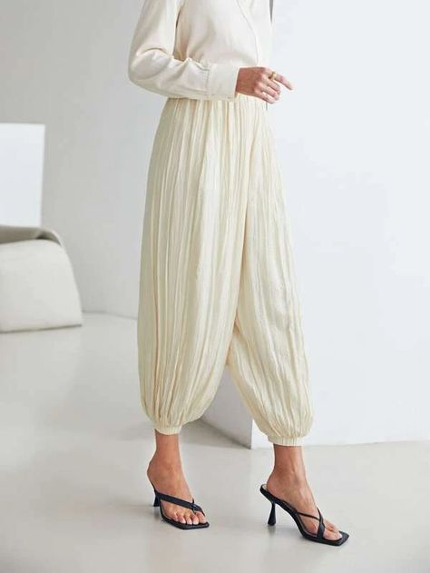 MOTF PREMIUM VISCOSE BALLOON PANTS | SHEIN USA Balloon Pants, Women Pants, Dress Pattern, Dress Pants, Harem Pants, Balloons, Pants For Women, Style Inspiration, Trousers