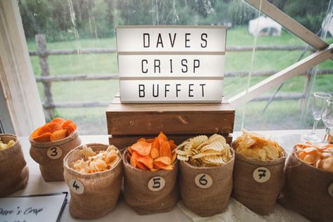 Crisp Buffet Tasting Notes Middle Coombe Farm Wedding Emma Stoner Photo #Crisp #Buffet #Tasting #Notes Table Bar #table #bar Wedding Table Snacks, Wedding Reception Snacks, Wedding Snack Bar, Dessert Wedding, Wedding Snacks, Wedding Favor Table, Food Wedding, Floral Wedding Cakes, Wedding Buffet