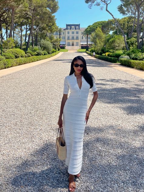 The perfect white summer dress for South of France. So chic and elegant. Follow my shop @REMONIA on the @shop.LTK app to shop this post and get my exclusive app-only content! #liketkit #LTKsalealert #LTKstyletip #LTKtravel @shop.ltk https://liketk.it/4f8rj France Outfits Summer, Dress Classy Elegant, France Outfits, Chic Summer Dresses, Modest Casual Outfits, Midi Dress White, White Chic, Dress Classy, Quick Outfits