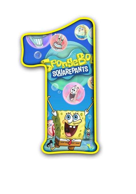 spongebob numbers printable1 Spongebob Cake Topper Printable, Sundjer Bob, Spongebob Squarepants Party, Disney Princess Names, Spongebob Cake, Spongebob Cartoon, Spongebob Birthday Party, سبونج بوب, Spongebob Party