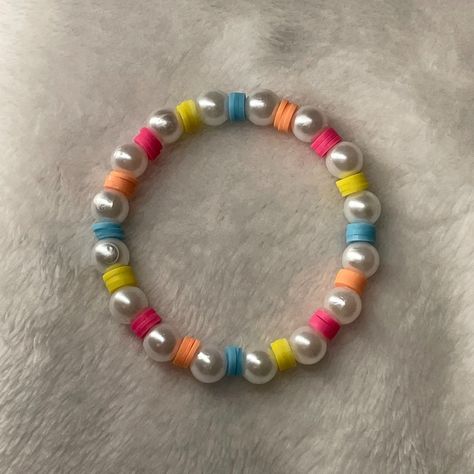 Clay Bead Bracelet Inspo Aesthetic, Bracelet Patterns Clay Beads, Clay Bead Bracelets, Friendship Bracelet Patterns Easy, Clay Bead Bracelet, Bracelet Inspo, Jewelry King, Summer Bracelet, Bracelets Patterns