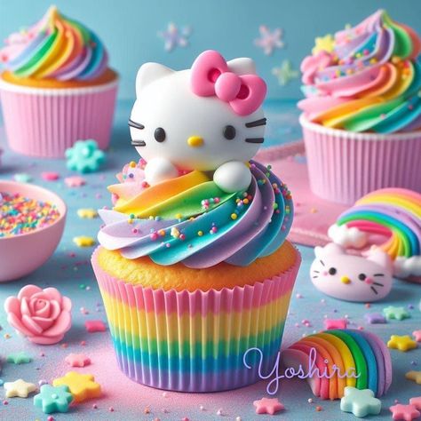 Hello Kitty Birthday Cupcakes, Hello Kitty Cupcake Cake, Hello Kitty 7th Birthday, Sanrio Cupcakes, Hello Kitty Birthday Party Ideas Cake, Hello Kitty And Friends Cake, Hello Kitty Cake Ideas, Hello Kitty Birthday Party Ideas, Bolo Da Hello Kitty