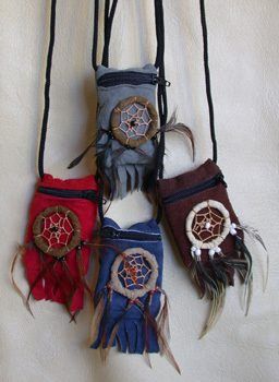 pretty.. Dreamcatcher Design, Pagan Crafts, Native American Traditions, Witchy Crafts, Medicine Bag, Artisan Gift, Osprey Backpack, Suede Material, Soft Suede