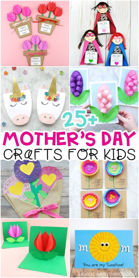 Mother's Day Crafts for Kids -The Best Crafts for Mom and Grandma! Crafts For Mom, Grandma Diy, Mother's Day Crafts For Kids, Easy Mother's Day Crafts, Mother Days, Folding Origami, Mother's Day Crafts, Best Crafts, Preschool Graduation