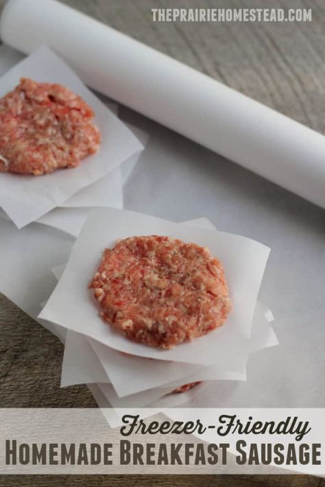 Homemade Breakfast Sausage Patties Recipe Homemade Breakfast Sausage Recipe, Maple Breakfast, Breakfast Sausage Patties, Maple Sausage, Rabbit Meat, Homemade Breakfast Sausage, Homemade Sausage Recipes, Breakfast Sausage Recipes, Sausage Patties