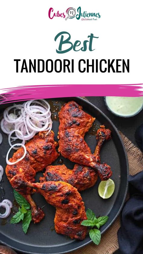 Authentic Tandoori Chicken, Tandoori Chicken Recipe Indian, Nepalese Recipes, Authentic Tandoori Chicken Recipe, India Spice, Chicken Tandoori Masala, Tandoori Chicken Recipe, Grilled Tandoori Chicken, Chicken Appetizer