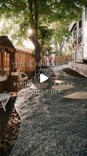 Caitlin Pappas | Interiors + Living on Instagram: "How we made our narrow, overgrown side yard into a tranquil space for our family (HINT: kids’ play structures don’t need to be massive!)

We pushed off our side yard project until the Fall before we listed our Colorado home, and man oh man, we SO wished we would’ve tackled it sooner!!

We worked with Jorge @canyonpointlandscaping and his team to make our neglected, narrow, sloped, and overgrown side yard work better for our family’s needs and become our own little oasis!

Here’s how:

- Fixing the existing irrigation (which was a mess—there were about 3-4 buried sprinkler heads that had just been saturating the dirt and clay, adding to our horrendous weeds problem).
- Creating a meandering pathway filled with pea gravel and little flagston Pea Gravel Pathway, Stove Nook, Gravel Pathway, Play Structures, Sprinkler Heads, Pea Gravel, Yard Project, Sun Plants, Play Structure