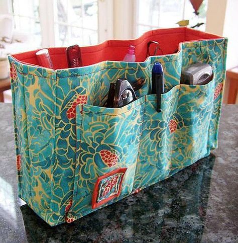 Purse Organizer Pattern, Diy Sac Pochette, Diy Purse Organizer, Purse Organizer Insert, Purse Organizer, Costura Diy, Sewing Purses, Diy Purse, Sewing Organization