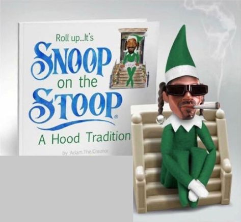 Snoop Dog Christmas, Stoop Ideas, Snoop On A Stoop, Elf On A Shelf, Funny Christmas Ornaments, Funny Jokes For Kids, Friends Tv Show, Friends Tv, A Shelf