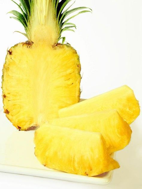 Prevent digestive upsets with pineapple. Got gas? One cup of fresh pineapple daily can cut painful bloating within 72 hours, say researchers at California ’s Stanford University . That's because pineapple is natually packed with proteolytic enzymes, digestive aids that help speed the breakdown of pain-causing proteins in the stomach and small intestine, say USDA researchers. Proteolytic Enzymes, Small Intestine, Yellow Pineapple, Gas Relief, Fresh Pineapple, Super Foods, Homemade Remedies, Natural Remedy, Stanford University