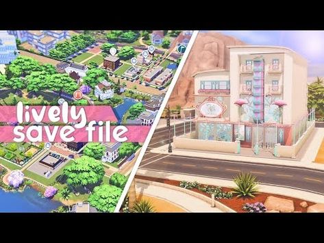 must have save file in the sims 4 ♡ lively, stories, new townies & more - YouTube Sims 4 Save File All World 2024, Sims4 Save File, Sims 4 Save File All World, Sims 4 Save File, Sims Challenge, Save File, Sims 4 Mods Clothes, Building Ideas, Sims 4 Mods