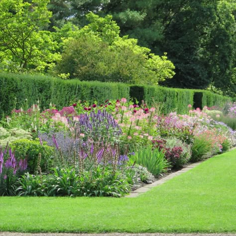 Cottage Garden Borders, English Garden Design, Cottage Garden Design, Sloped Garden, Flower Garden Design, Veg Garden, Pollinator Garden, Outdoor Gardens Design, Garden Landscape Design