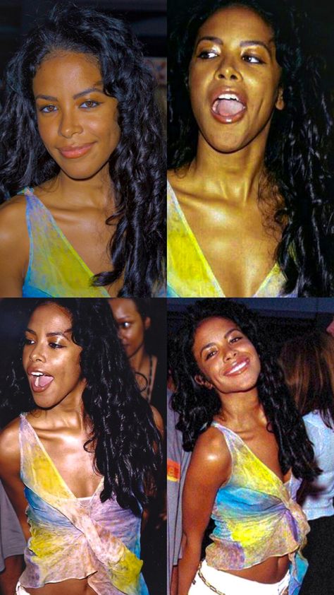 2000s Curly Hair, Aaliyah Edits, Aaliyah Li, Rip Aaliyah, Aaliyah Hair, Michelle Thomas, Aaliyah Pictures, Aaliyah Style, Aaliyah Haughton