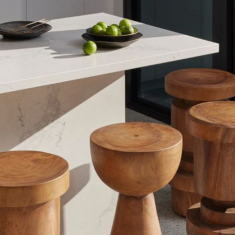 HORGANS on Instagram: "Inspired by the form of a chess piece, our new Bar Stools collection is sculpted from a solid piece of Suar timber to create a unique & memorable piece. The combination of curves & straight lines delivers style & stability for any setting. Go to our website and check out the colours we have available. #outdoorspace #outdoorfurnituresdesign #outdoorfurnituresydney #neutralhomedecor #comtemporaryhome #interiordesignlovers #sydneypropertystylists #inspirationhomedecor #barstooldesign #barstools" Timber Stool, Designer Bar Stools, Straight Lines, Chess Pieces, Interior Ideas, Chess, Stools, Outdoor Space, Bar Stools