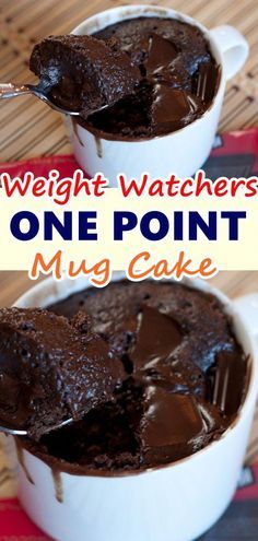 Weight Watcher Mug Cake, Weight Watcher Desserts, Plats Weight Watchers, Weight Watchers Meal Plans, Weight Watchers Snacks, Weight Watchers Recipes Desserts, Cake Homemade, Mug Cakes, Points Recipes