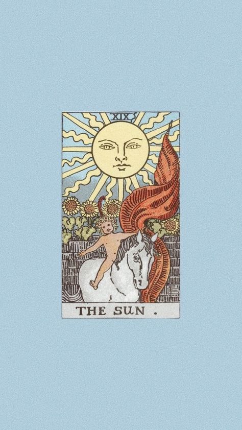 Download Image - Sun Tarot Rider Waite for desktop or mobile device. Make your device cooler and more beautiful. Pastel Lockscreen Aesthetic, Tarot Card Wallpaper Aesthetic, Sun Phone Wallpaper, Pastel Lockscreen, Outline Artists, The Sun Tarot Card, The Sun Tarot, Lovecore Aesthetic, Band Wallpapers