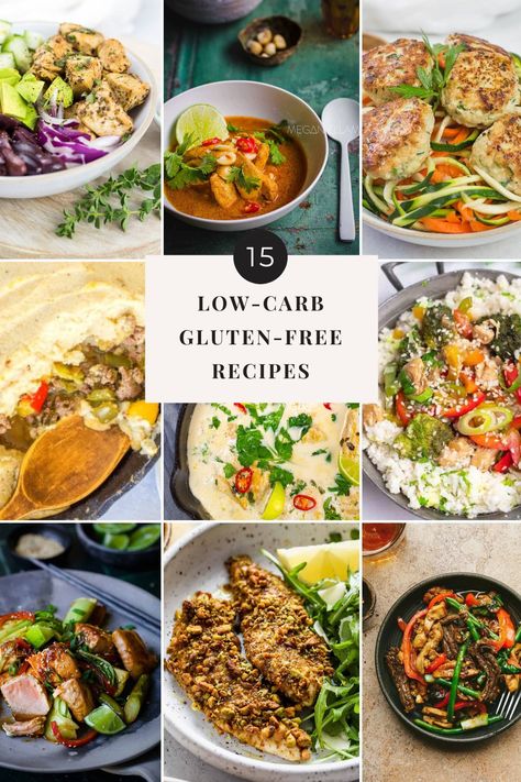 15 low-carb gluten-free recipes that are tasty, healthy, easy, and versatile. There is something here for everyone from beef, chicken, seafood to vegetarian low carb recipes. If you are looking for some new low-carb dinner inspiration then check these out. Vegetarian Low Carb Recipes, Vegetarian Low Carb, Low Carb Gluten Free Recipes, Dairy Free Low Carb, Low Carb Easy, High Protein Low Carb Recipes, Low Carb Vegetarian Recipes, No Carb Recipes, Low Carb Diet Plan