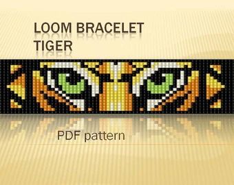 Bead Loom Patterns Horse | Etsy #BeadingPatterns #BeadingPatternsFree #BeadingPatternsFreeTutorials Anime Pattern, Macrame Bracelet Patterns, Native Beading Patterns, Bead Loom Designs, Bracelet Miyuki, Bead Loom Pattern, Loom Bracelet Patterns, Beadwork Designs, Loom Bracelet