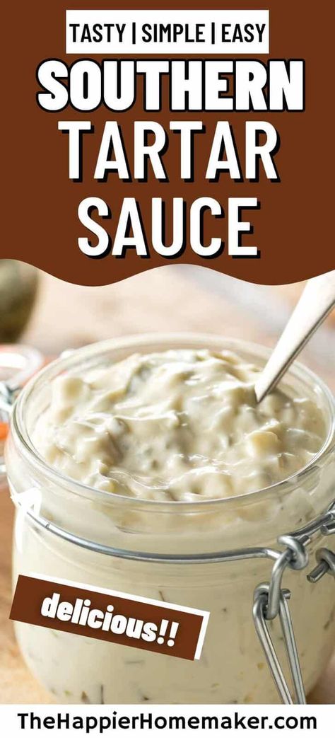 Get ready to elevate your seafood game with our mouthwatering Southern tartar sauce recipe. Bursting with tangy flavors and a hint of sweetness, this homemade sauce is the perfect accompaniment to fried fish, shrimp, or crab cakes. Southern Tarter Sauce, Homemade Tater Sauce, Fish And Chips Sauce Recipe, Tater Sauce Recipe For Fish, Tarter Sauce Spicy, Sea Food Dressing, Tartar Sauce Recipe With Relish, Fish Fry Sauce, Tarter Sauce Recipe Easy Without Relish