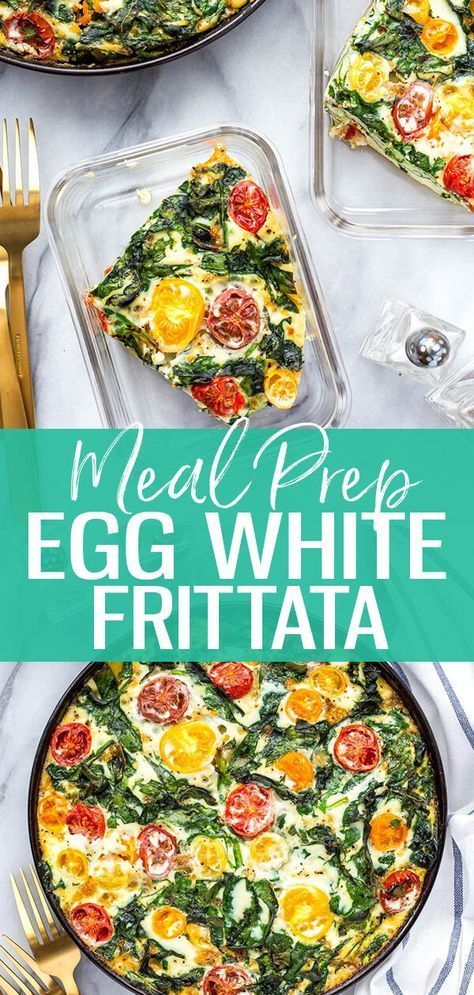 Egg White Quiche, Eggs Frittata, Egg White Frittata, Egg White Breakfast, Easy Frittata, Egg White Recipes, High Protein Meal Prep, Healthy Eggs, Frittata Recipes