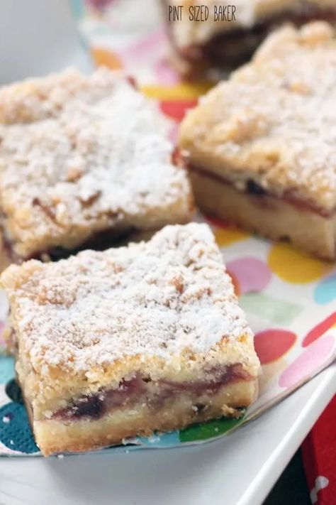 Easy Czechoslovakian Cookie Bars • Pint Sized Baker Slovakian Food, Czech Desserts, Slovak Recipes, Simple Cookie, Holiday Sugar Cookies, International Desserts, Czech Recipes, Hungarian Recipes, Cookie Bar Recipes