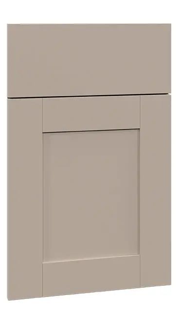 Craftsman Matte Beige Cabinets - European Frameless Transitional Style Kitchen, Refrigerator Wall, Cabinet Trim, Beige Cabinets, Galley Kitchen Remodel, Free Kitchen Design, Kitchen Planner, Shop Cabinets, Wine Wall