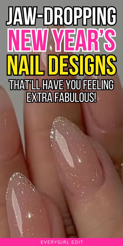 new year's nails, new year's nail designs, new year's nail ideas, new year's nail inspo, new year's nail art, new year's nails 2024, new year's nail designs 2024, new year's nail art 2024, new year's nail ideas 2024, best new year's nails, best new year's nail designs. Nail Design Cute Simple, Everyday Gel Nails Simple, Gel Nails Nye, Nail New Years Designs, Sparkly Formal Nails, New Year’s Eve Dip Nail Ideas, Nye Simple Nails, Gen Z Nails Ideas, New Years Nails Elegant