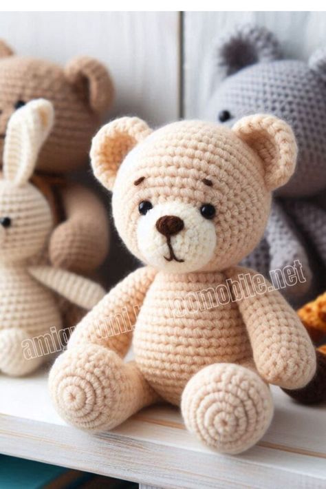 Free Bear Amigurumi Pattern, Crochet Valentine Teddy Bear Pattern Free, Free Crochet Teddy Bear Pattern English, Free Crochet Patterns Amigurumi Easy Teddy Bears, No Sew Teddy Bear Crochet Pattern, Large Teddy Bear Crochet Pattern Free, How To Crochet A Teddy Bear, Crochet Stuffed Animals Free Patterns Beginner Diy, Free Crochet Teddy Bear Pattern