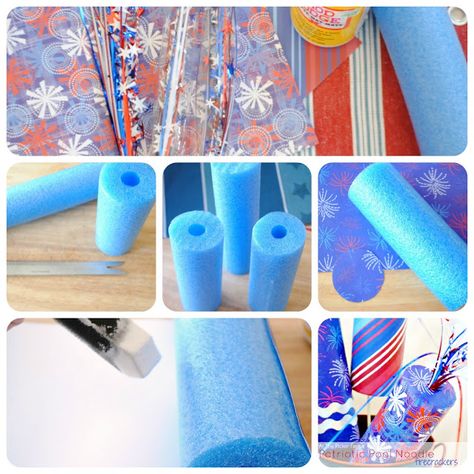 4th of July, pool noodle, craft, patriotic, firecrackers Pool Noodle Craft, 13 Colonies, 4th Of July Parade, Fourth Of July Decorations, 4th July Crafts, Fourth Of July Decor, Pool Noodle, Patriotic Crafts, 4th Of July Celebration