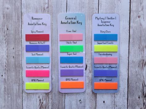 Book Tabing Key, Book Tabs Color Code, Journalizing Ideas, Annotating Books Key, Book Tabbing, Annotation Key, Book Annotation Key, Annotation Guide, Annotation Book