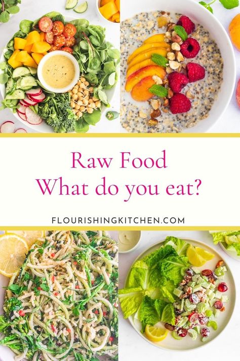 Raw Vegan Shopping List, Raw Food Dinner Ideas, Raw Food Meal Plan, Raw Vegan Diet Recipes, Raw Vegan Meals For Beginners, Raw Vegan Food List, Raw Food Lunch Ideas, Raw Food Meal Prep, Raw Lunch Ideas