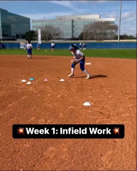 Softball on Instagram: "💥Week 1: Infield Work💥 These ladies have been grinding!! The past week they have made really good changes not only in hitting, but in fielding too. Plus, they are all really coachable so this make my job fun 🤩 such a joy working with different athletes.   📹: TT @softball_doctor  ( Dm for credit or removal / All rights® are reserved & belong to their respective owners )  🔹🔹  🤜 Follow Like Share and Comment  🔔 Turn Post Notification On * Check our page for more cool photos 💯  👉 Check the LINK IN OUR BIO 👆 👍 Perfect gift for your family members and FRIENDS. 💯 Satisfaction guaranteed!  Thank you ! ❤️  - - #softballpitching #softballteam #softballstrong #softballplayers #softballbows #softballgirls #softballsisters #softballdad #softballdays #softballplayer Softball Bows, Softball Pitching, Softball Season, Softball Quotes, Softball Coach, Girls Softball, Softball Team, Softball Players, Softball Mom