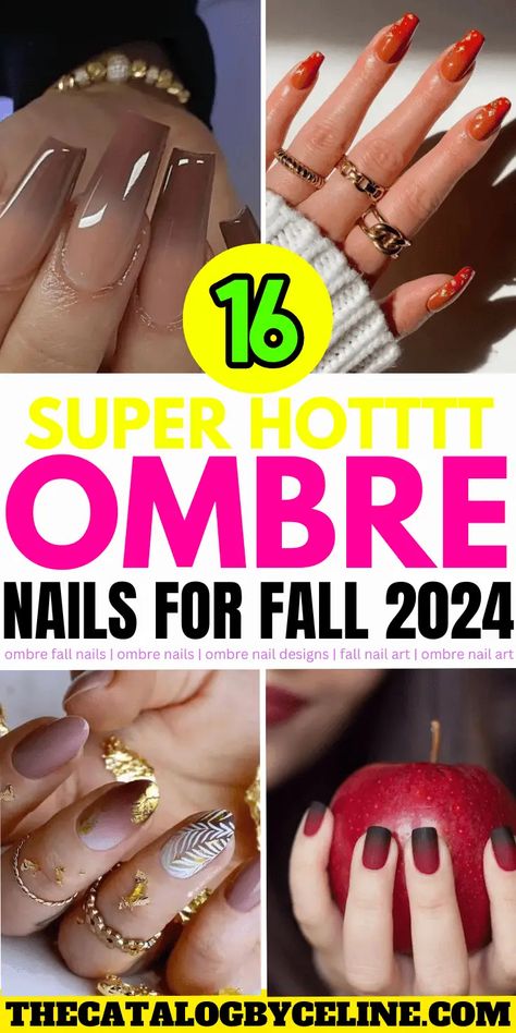 16 Super Hot Ombre Nails for Fall 2024: The Ultimate Autumn Nailspiration! - The Catalog September Ombre Nails, Fall Ombré Nails 2024, Ombre Fall Nail Designs, Ombre Nail Designs Fall, Fall Ombré Nails, Ombre Nails Fall Colors, Ombre Nails For Fall, Hombre Nails Ombre, Dark Ombre Nails