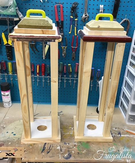 DIY Wooden Outdoor Lanterns Wood Lanterns Diy, Diy Wood Lanterns, Wood Lantern Diy, Wooden Lanterns Diy, Christmas Lanterns Diy, Wood Lanterns, Lanterns Diy, Rustic Wood Lanterns, Holiday Lanterns