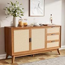 Dining Room Essentials, Rattan Sideboard, Console Table Living Room, Retro Sideboard, Dining Room Sideboard, Buffet Sideboard, Storage Table, Table Living Room, Stylish Storage