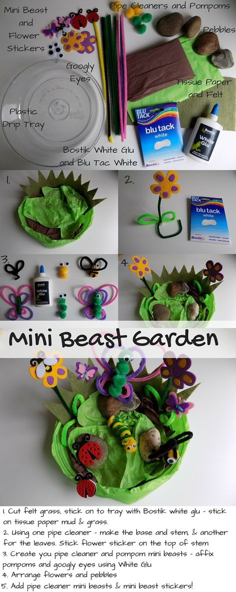 Garden Crafts For Toddlers, Minibeast Art, Art Projects For Toddlers, Projects For Toddlers, Odd Socks, Animal Art Projects, Toddler Art Projects, Magic Garden, Science Activities For Kids