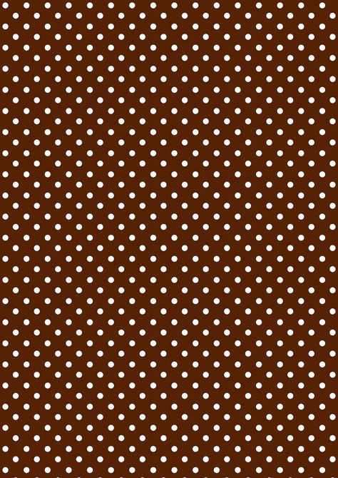 FREE printable polka dot pattern paper ^^ | chocolate brown and whipped cream white Scrapbooking Paper Free Printable, Vintage Paper Printable Scrapbooking, Chocolate Wallpaper, Printable Paper Patterns, Scrapbook Patterns, Polka Dots Wallpaper, Free Printable Planner Stickers, Scrapbook Printing, Brown Polka Dots