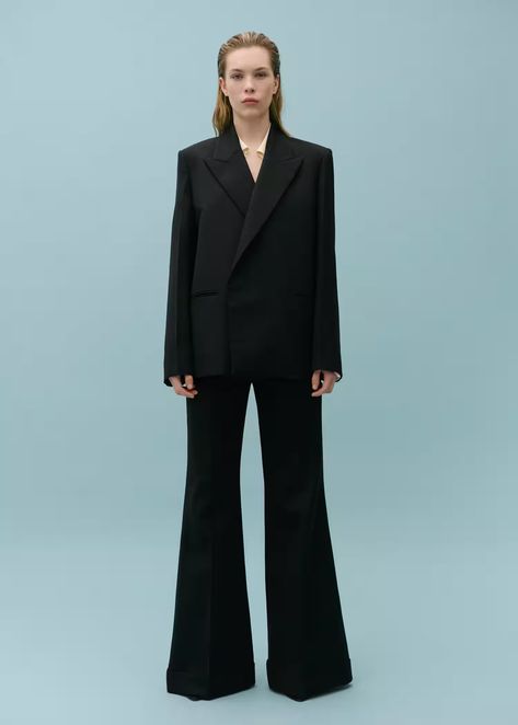 Wool-blend suit jacket - Woman | Mango Canada Mango Collection, Blazer Suit Women, Mango Outlet, Closet Essentials, Total Look, Adjustable Belt, Co Ord, Blazers For Women, Victoria Beckham