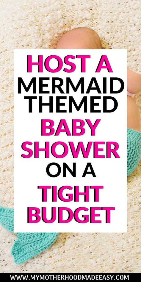 Mermaid Shower Ideas, Mermaid Baby Shower Games, Mermaid Baby Shower Centerpieces, Little Mermaid Baby Shower Theme, Little Mermaid Baby Shower Ideas, Baby Shower Mermaid Theme, Budget Baby Shower Ideas, Mermaid Baby Shower Ideas, Mermaid Baby Shower Cake