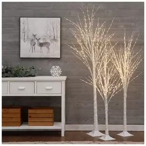 Artificial Christmas Trees | Large & Small Trees | Hobby Lobby Birch Christmas Tree, Metallic Ornaments, Christmas Stairs Decorations, Church Christmas Decorations, Small Led Lights, White Birch Trees, Plastic Tree, Florida Christmas, White Christmas Ornaments