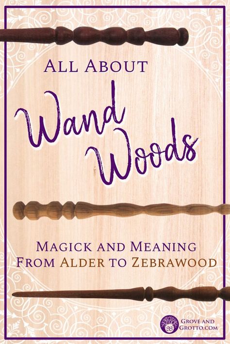 All about wand woods: Magick and meaning from Alder to Zebrawood – Grove and Grotto Christian Witch, Wicca Wand, Wiccan Wands, Wand Woods, Alder Tree, Elder Wand, Witch Wand, Diy Wand, Healing Wands