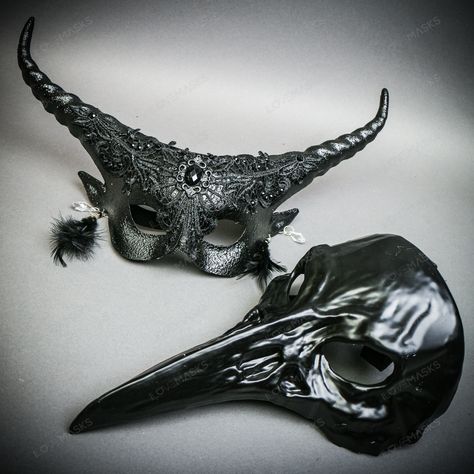 Black plague mask