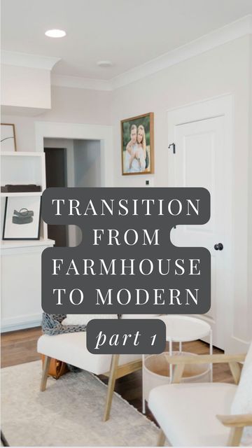 Farmhouse To Transitional, Farmhouse And Modern Decor, Turn Farmhouse Into Modern, Non Farmhouse Decor, How To Transition From Farmhouse To Modern, Updating Farmhouse Decor, Transition From Farmhouse To Modern, Old Modern Farmhouse, Modern Farmhouse Furniture Ideas